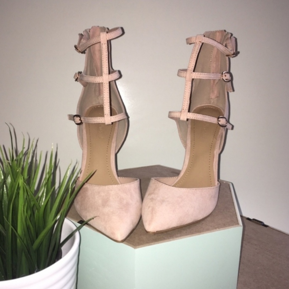 Anne Michelle Caged Ankle Pumps